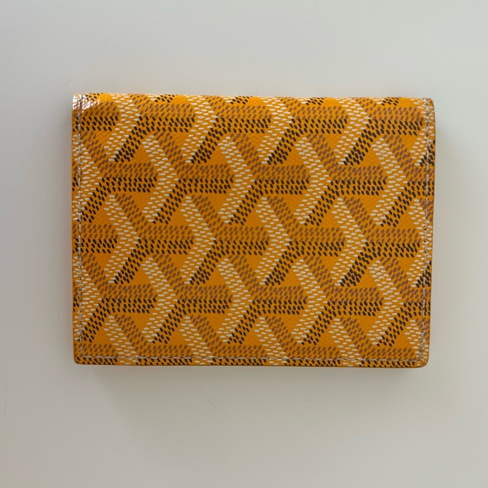 Goyard Saint-Marc Card Wallet in Yellow
